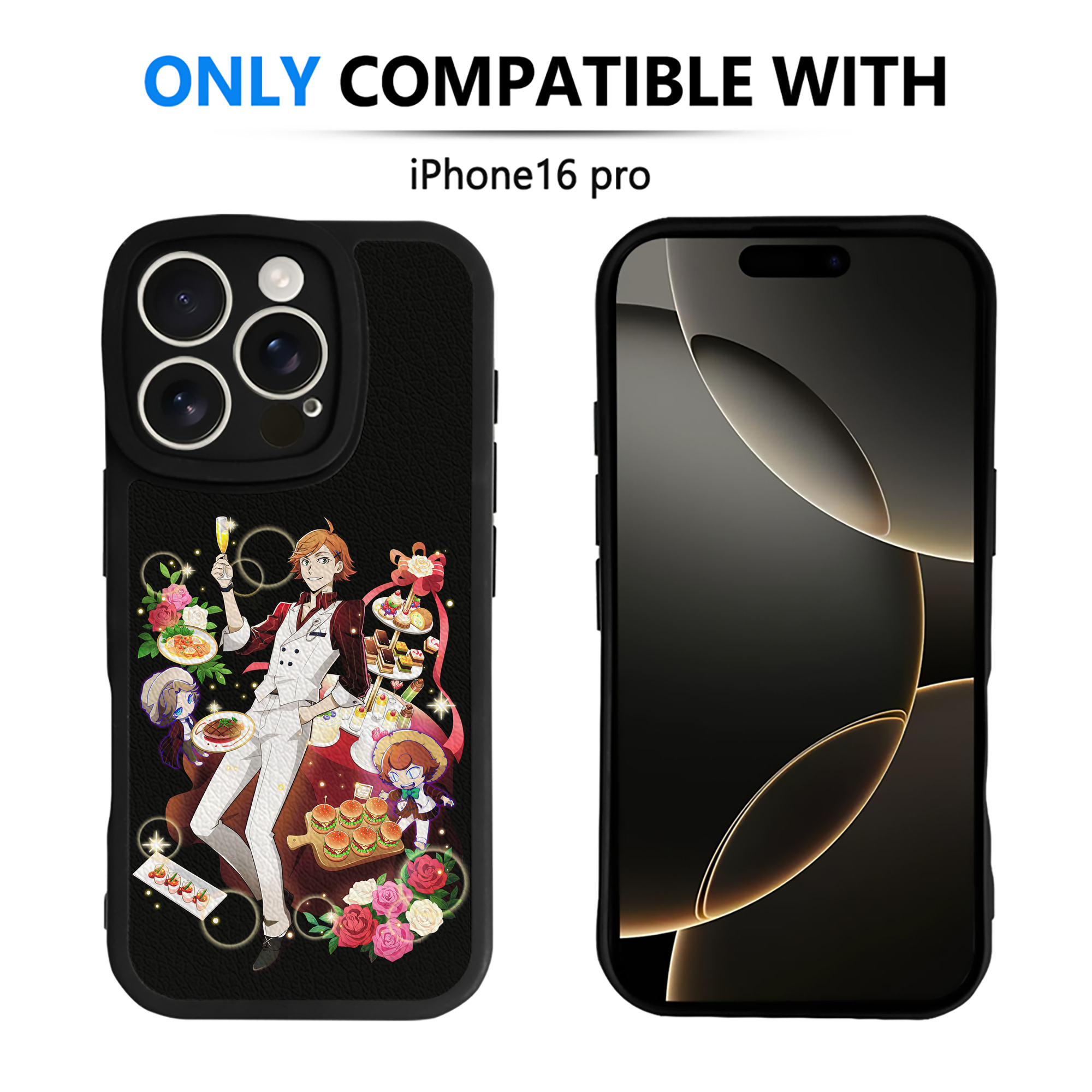 （画像用） 文豪ストレイドッグス Bungo Stray Dogs 【iPhone 16シリーズ対応】シリコンスマホケース（レザー調） 材質：シリコン